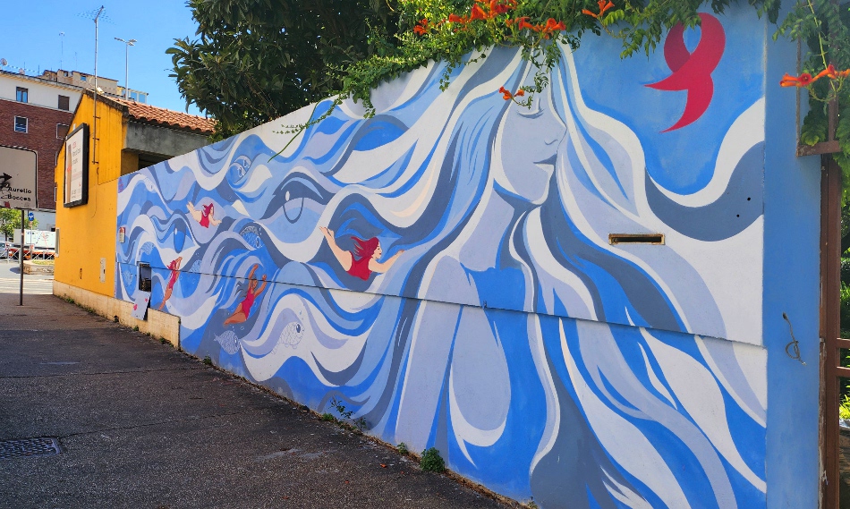 Maria Ginzburg (IT), Occhio alla prevenzione, 2023 (foto 2023) - via Vittor Pisani Maria Ginzburg (IT), Occhio alla prevenzione, 2023 (foto 2023) - via Vittor Pisani