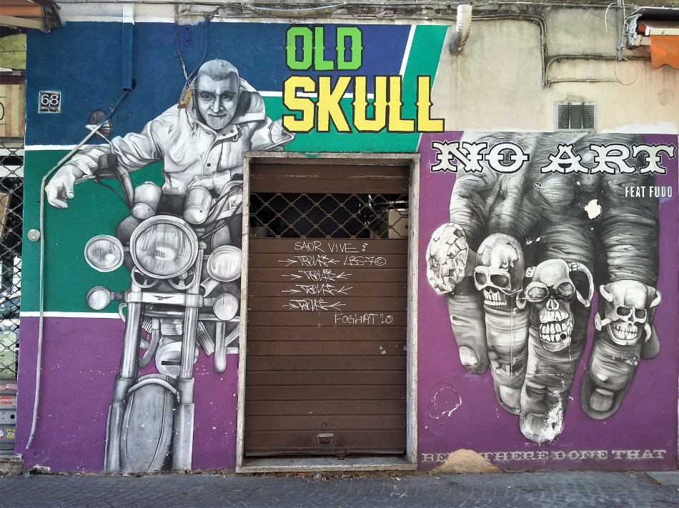 No Art (IT), Old Scull, (foto 2020), Via del Pigneto No Art, Old Scull, (foto 2020), Via del Pigneto